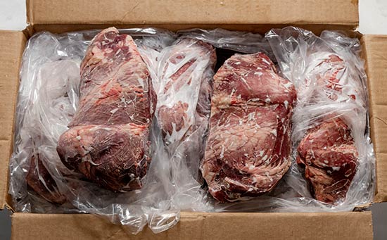 Beef heart - Open package