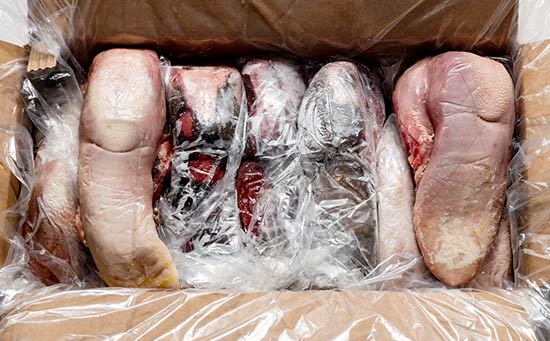 Beef tongue - Open package