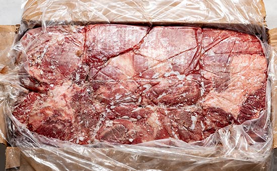 Cheek meat - Open package